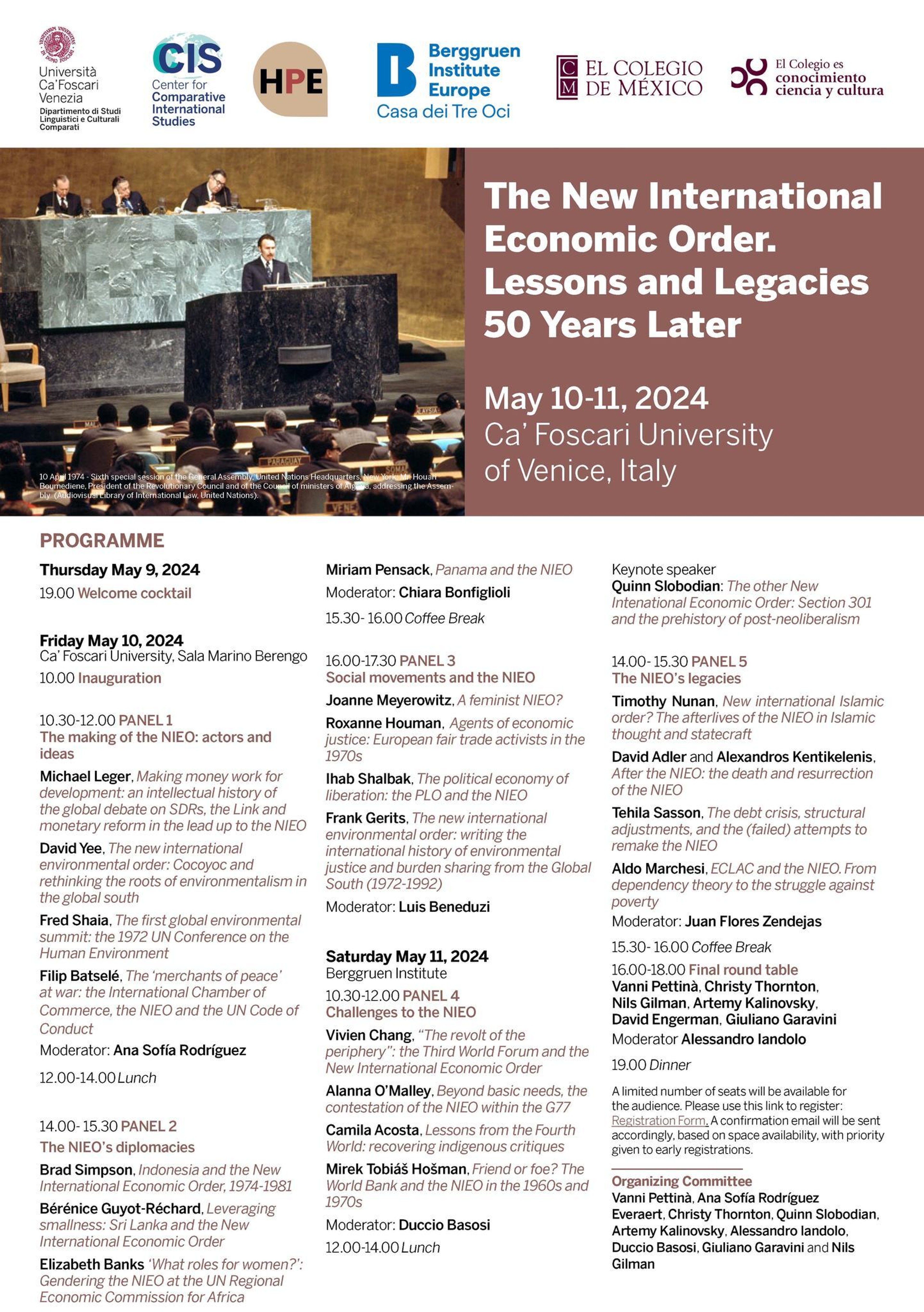 The New International Economic Order Event Flier