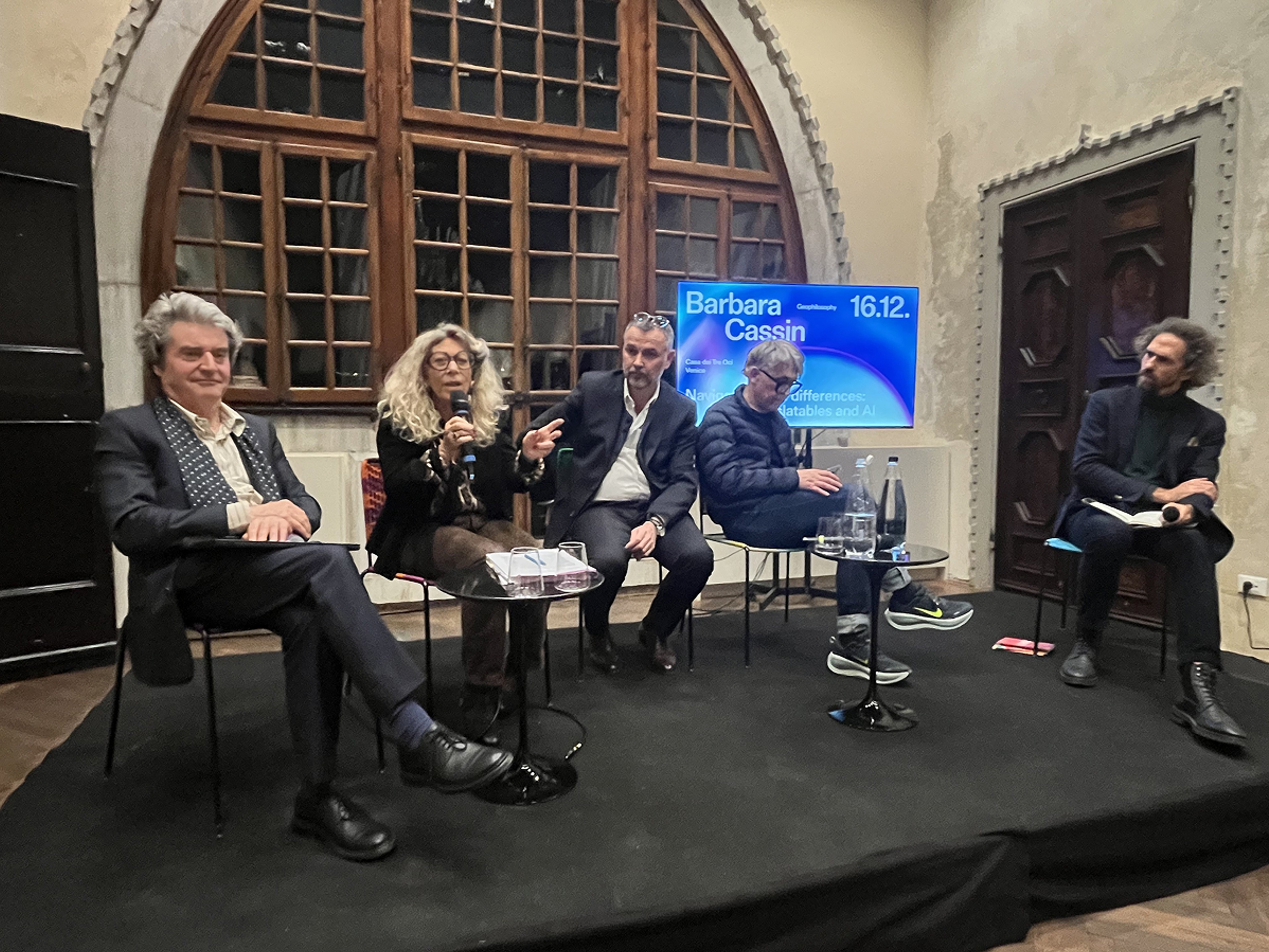 Barbara Cassin at Casa dei Tre Oci