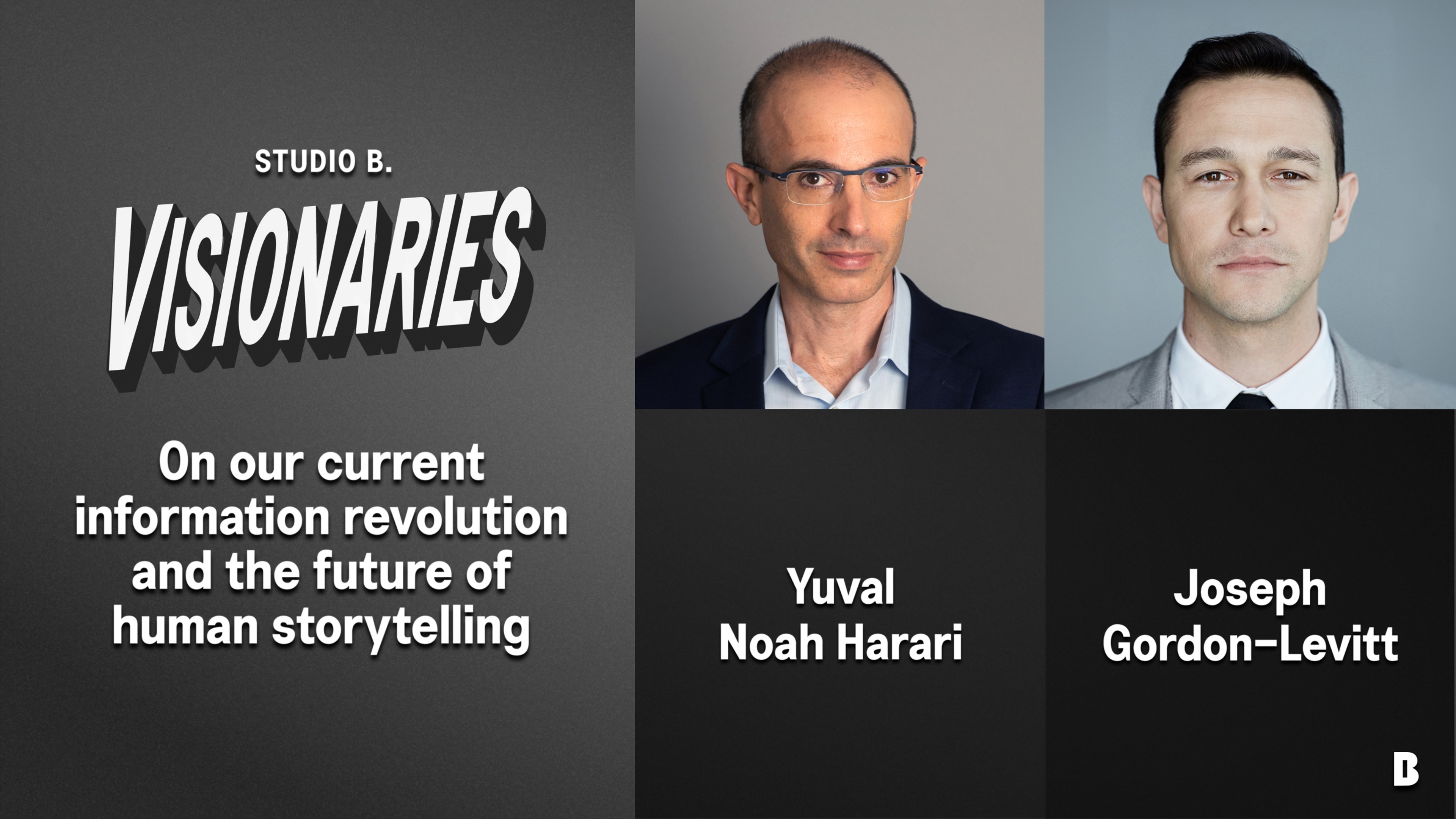 Yuval Noah Harari and Joseph Gordon-Levitt