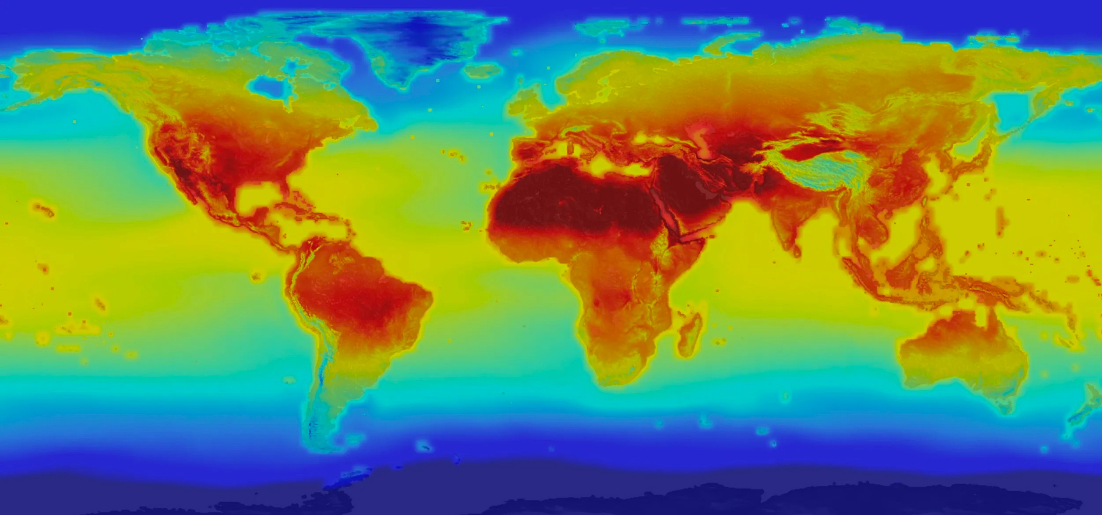 Global heat map image