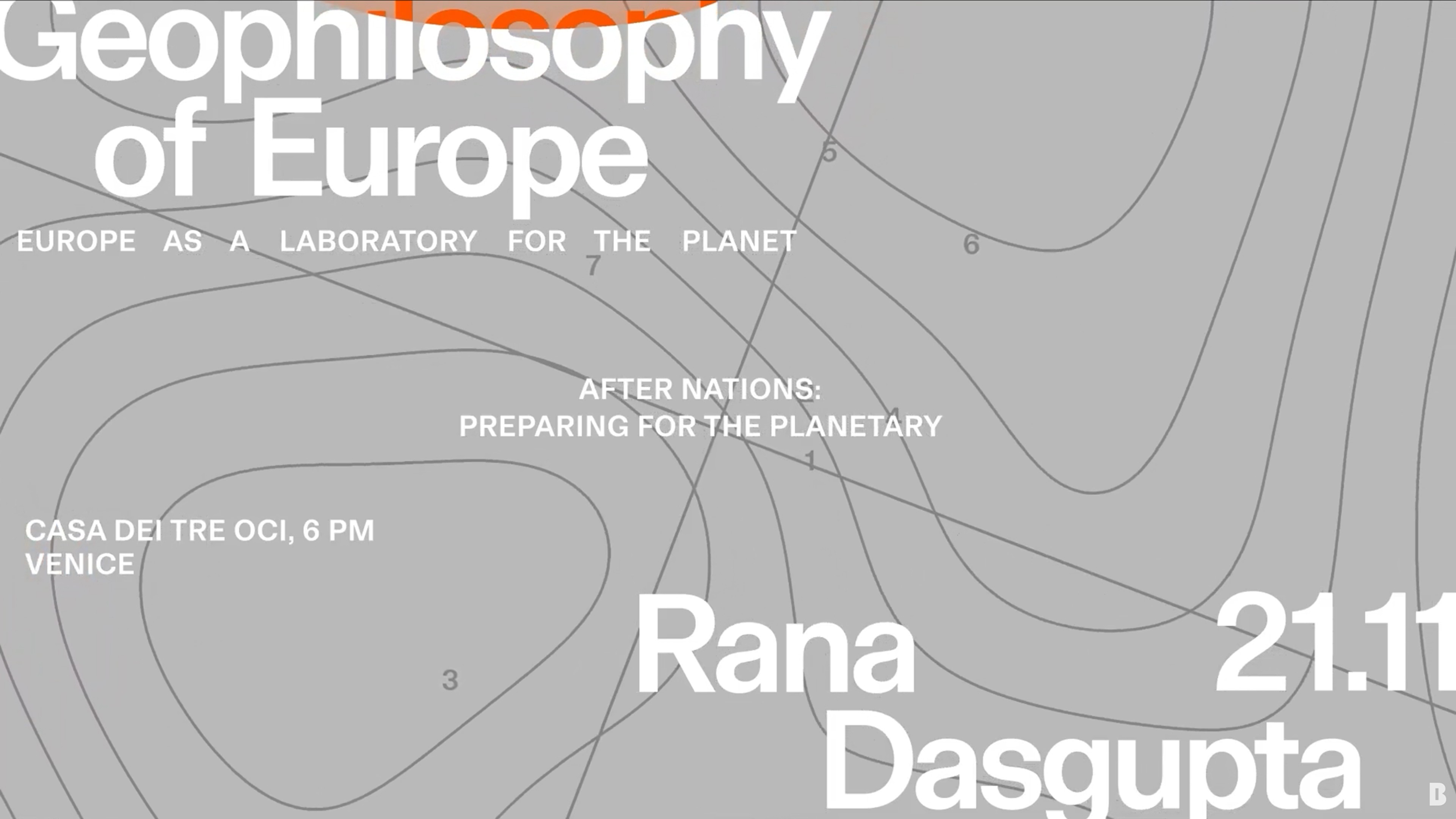 Rana Dasgupta at Casa dei Tre Oci