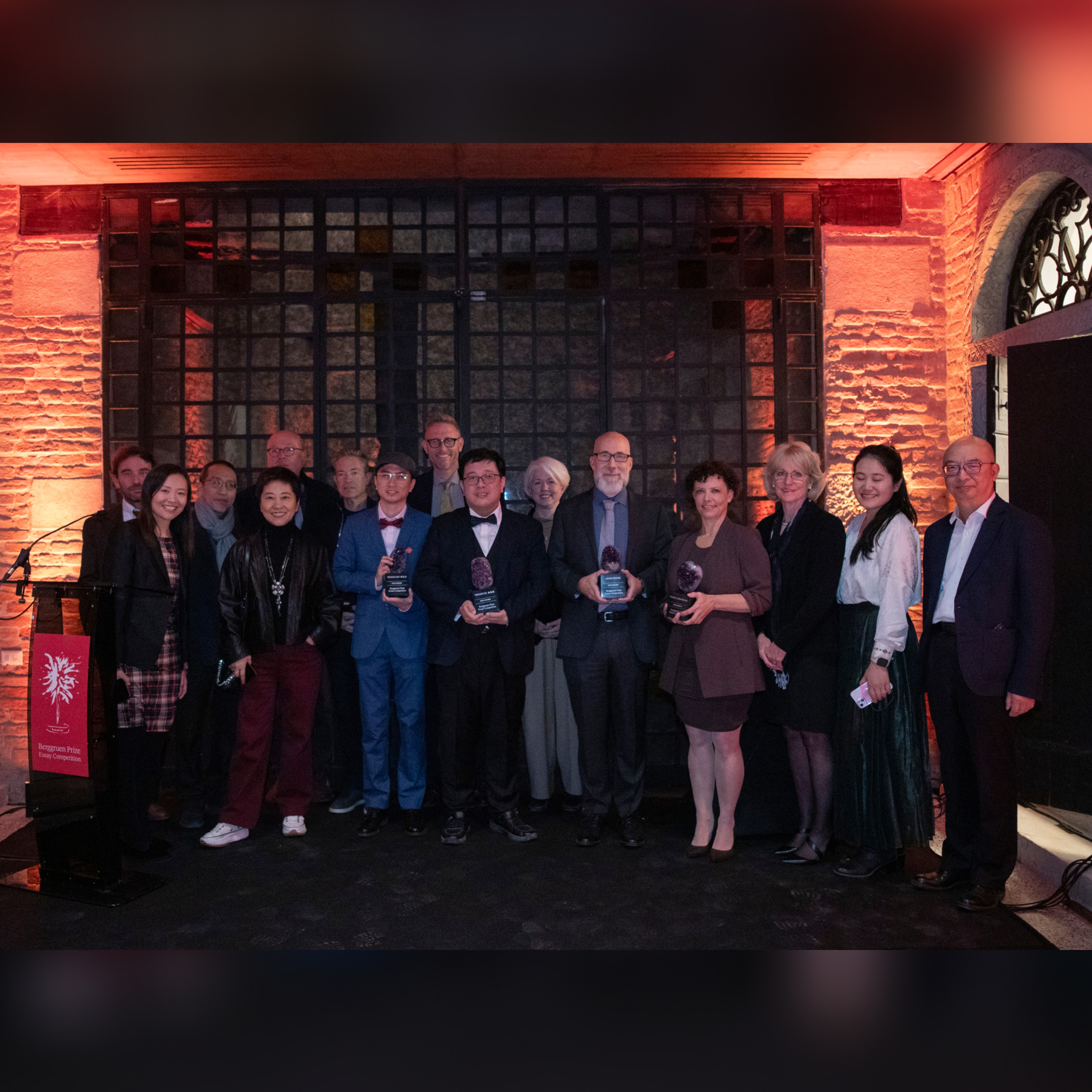 (L-R): Lorenzo Marsili, Jennifer Bourne, Tingyang Zhao, Bing Song, Nathan Gardels, Nicolas Berggruen, Yichao Lin, Nils Gilman, Yingjin Xu, Dawn Nakagawa, Adam Fran, Pamela Swanigan, Katherine Miller, Yuanyuan Liu, Xiangchen Sun