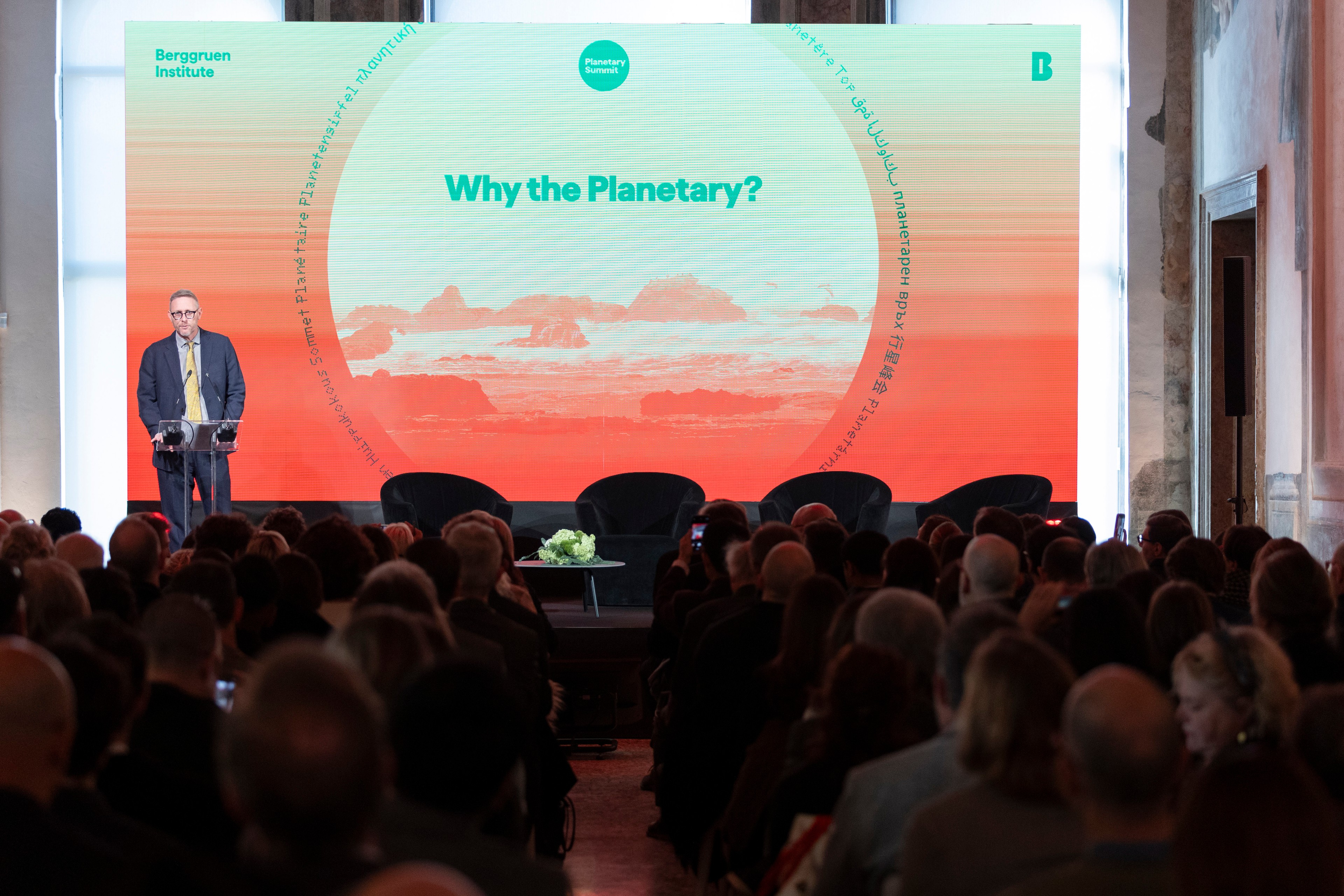 Nils Gilman at the 2024 Planetary Summit in Venice Italy