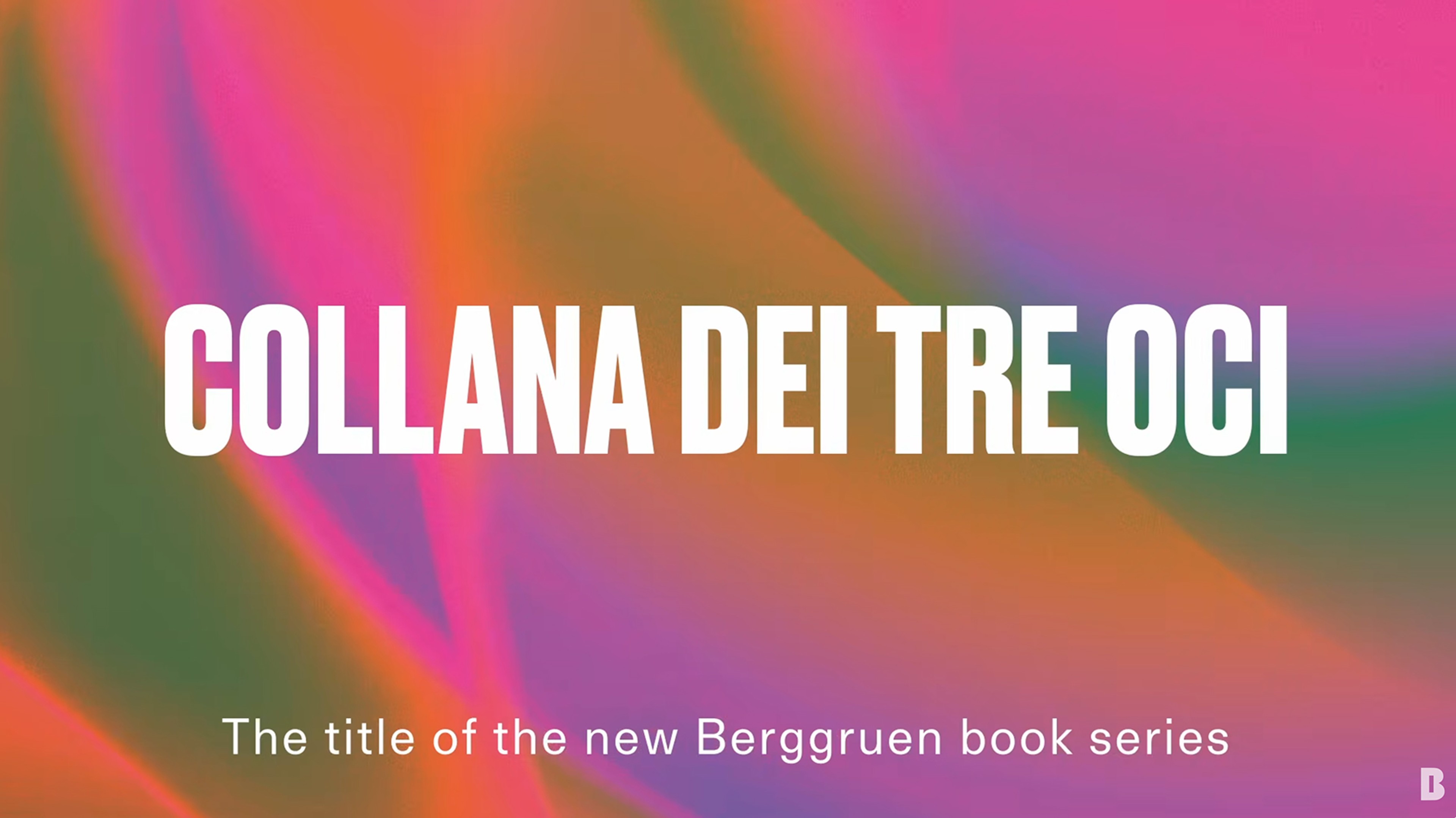 Slavoj Žižek Announces Collana dei Tre Oci