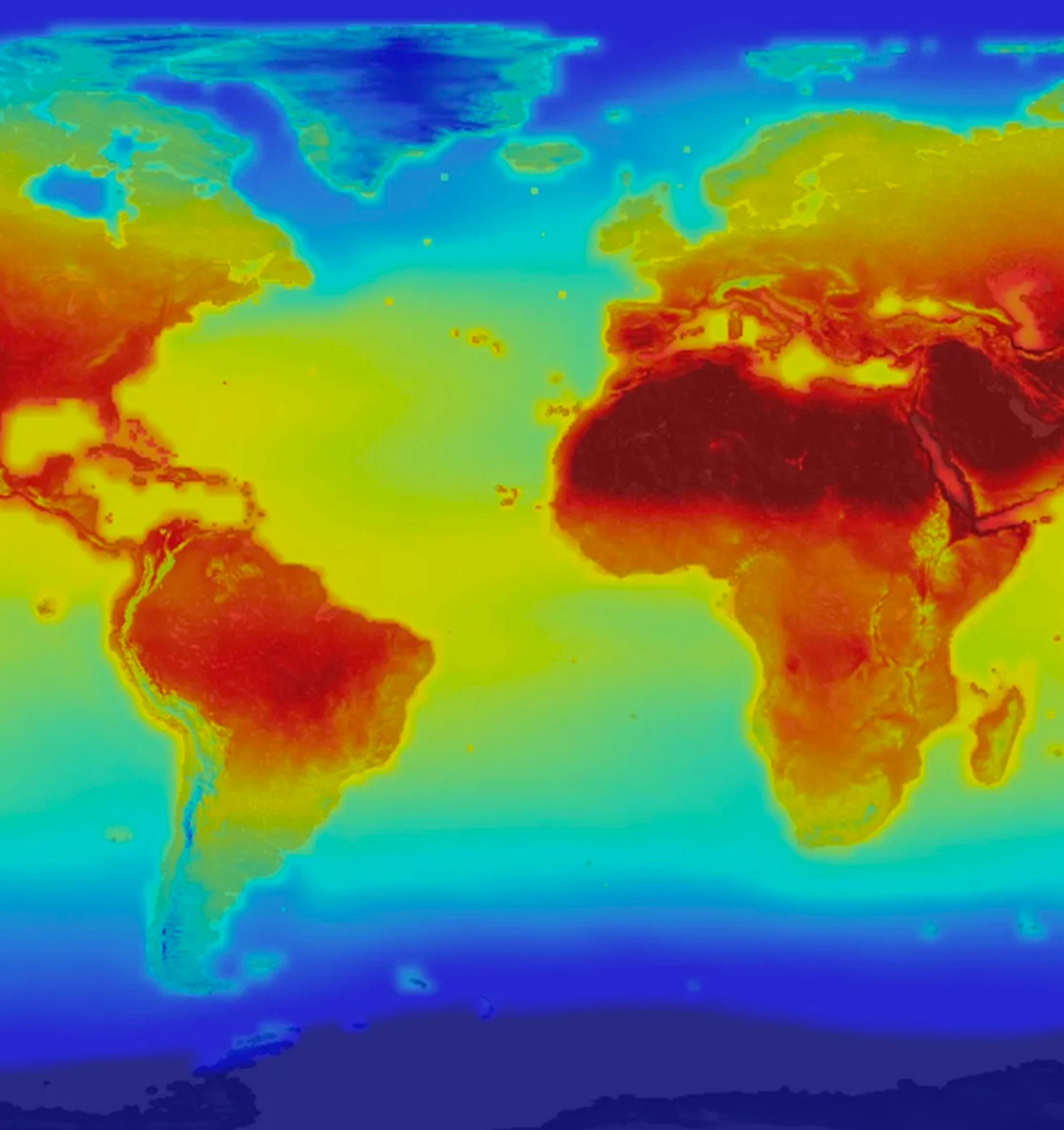 Global heat map image