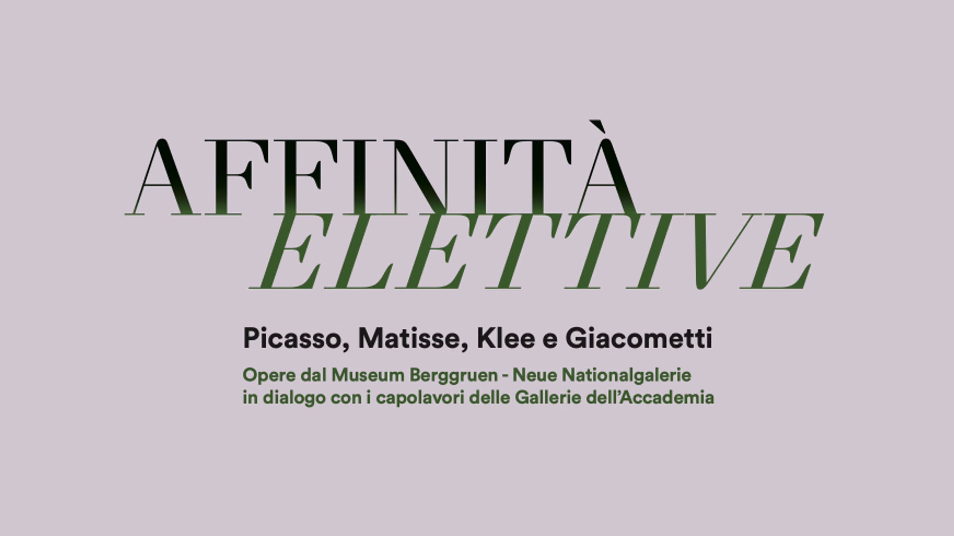 Affinita Elettive Exhibition