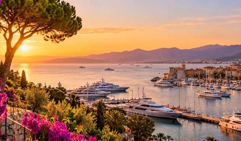 Yacht cruise along the French Riviera