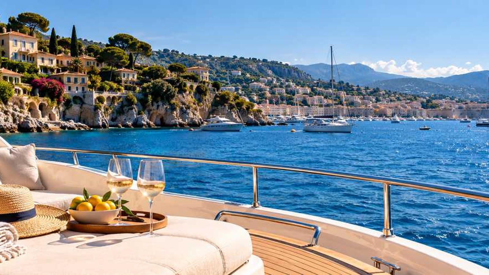 Journée de luxe en yacht sur la Côte d’Azur