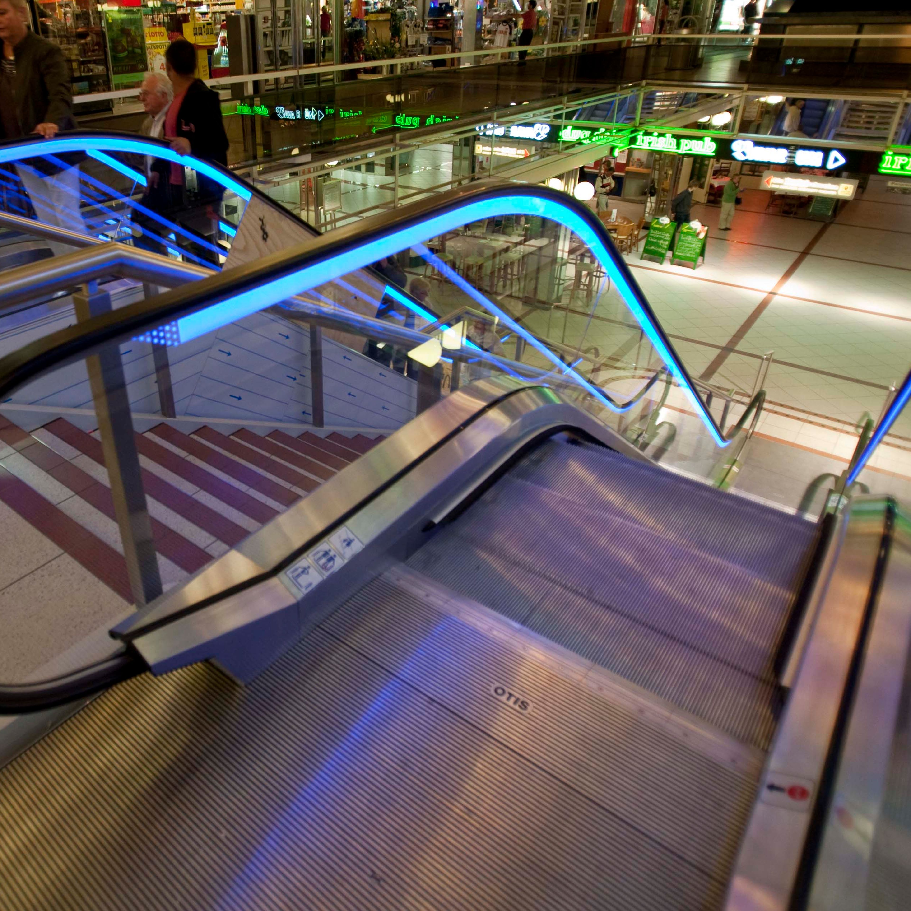 Flächenlicht-Rolltreppe