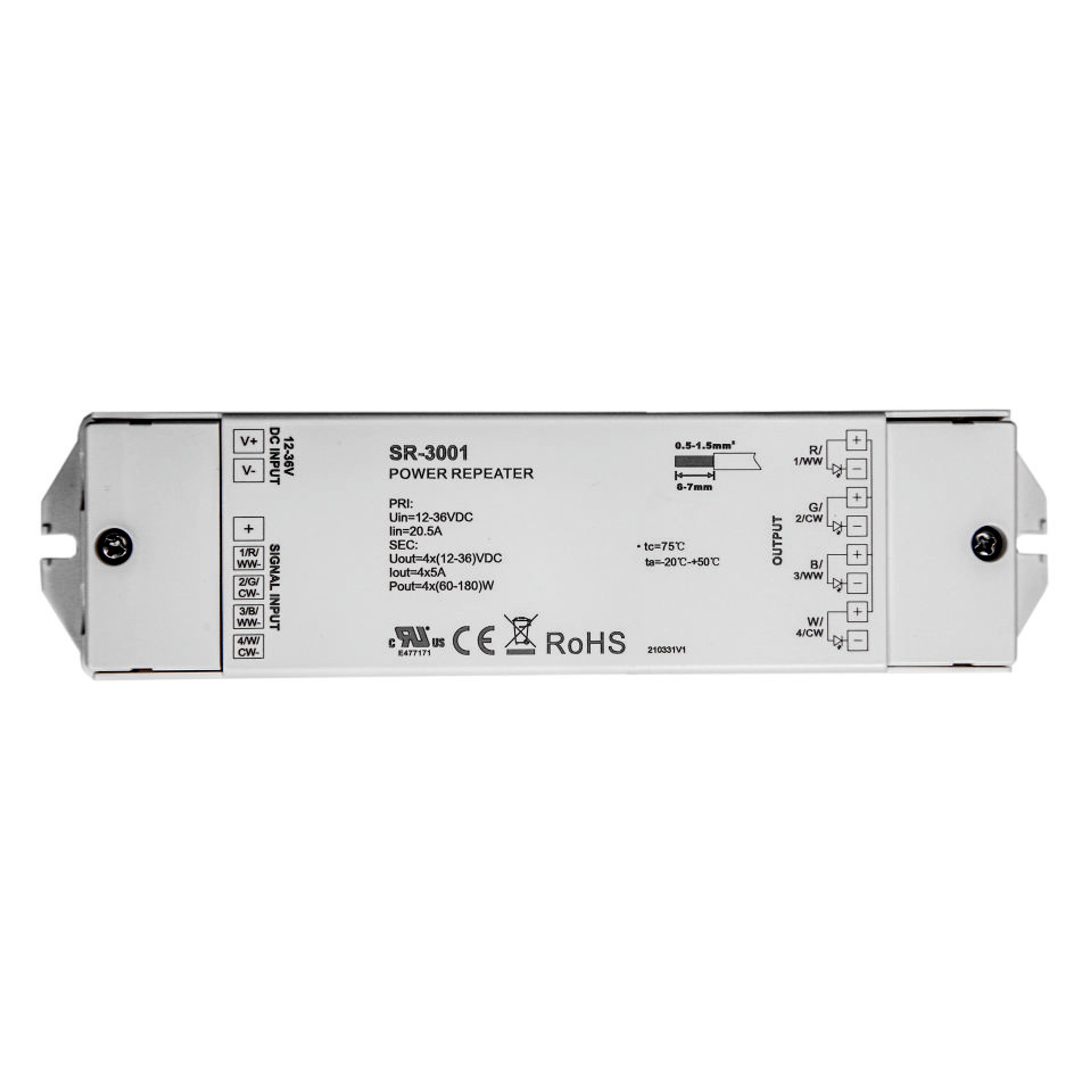 Repeater voor PWM-signalen SR-3001