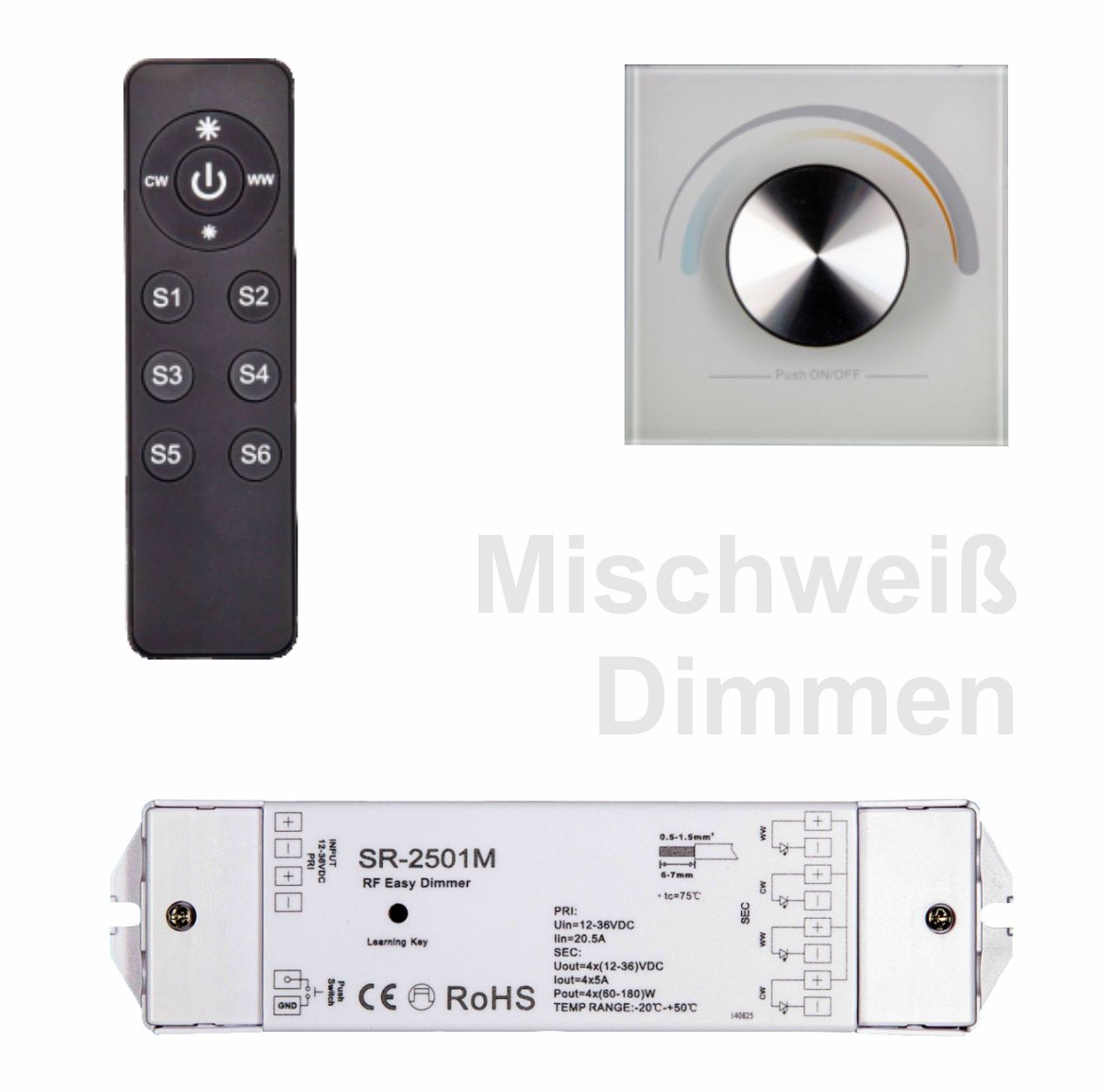 Tunable white dimmen