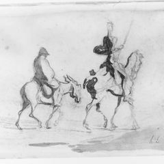 Dibujo de Sancho Panza por Autor desconocido