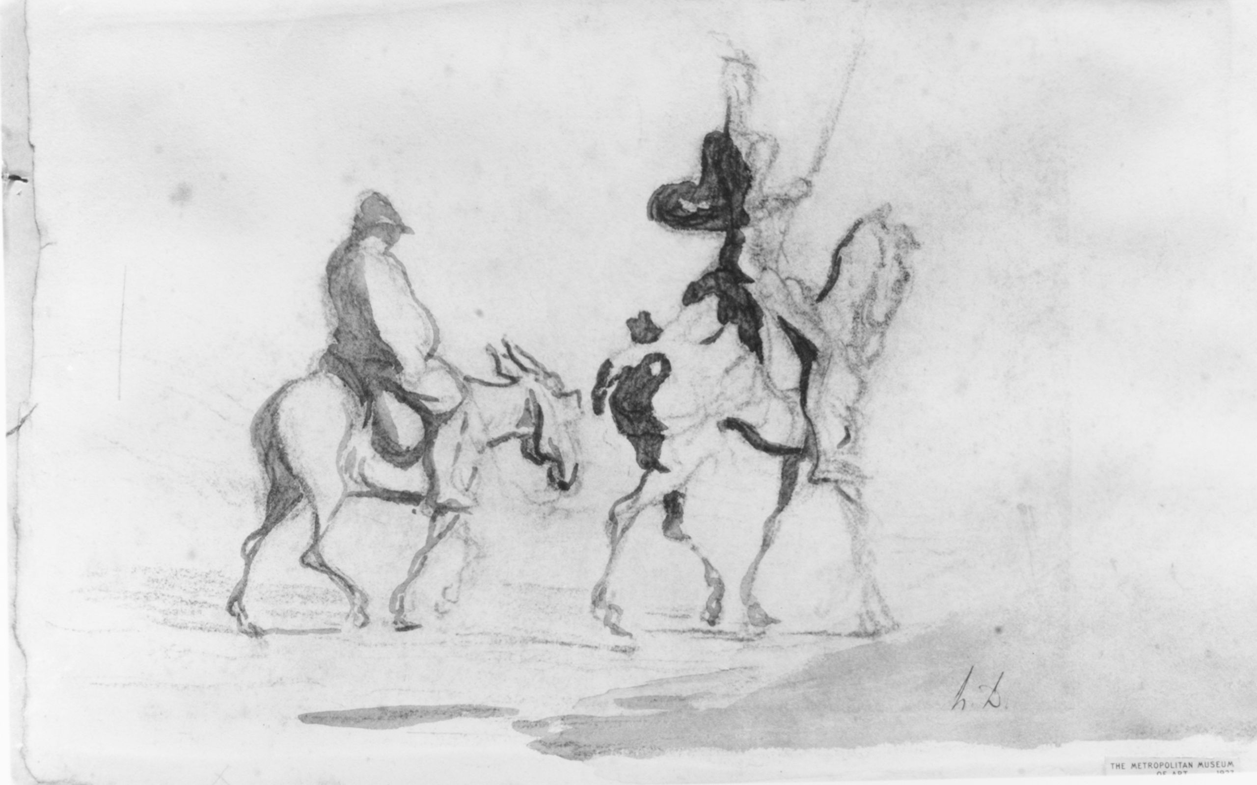 Dibujo de Sancho Panza por Autor desconocido