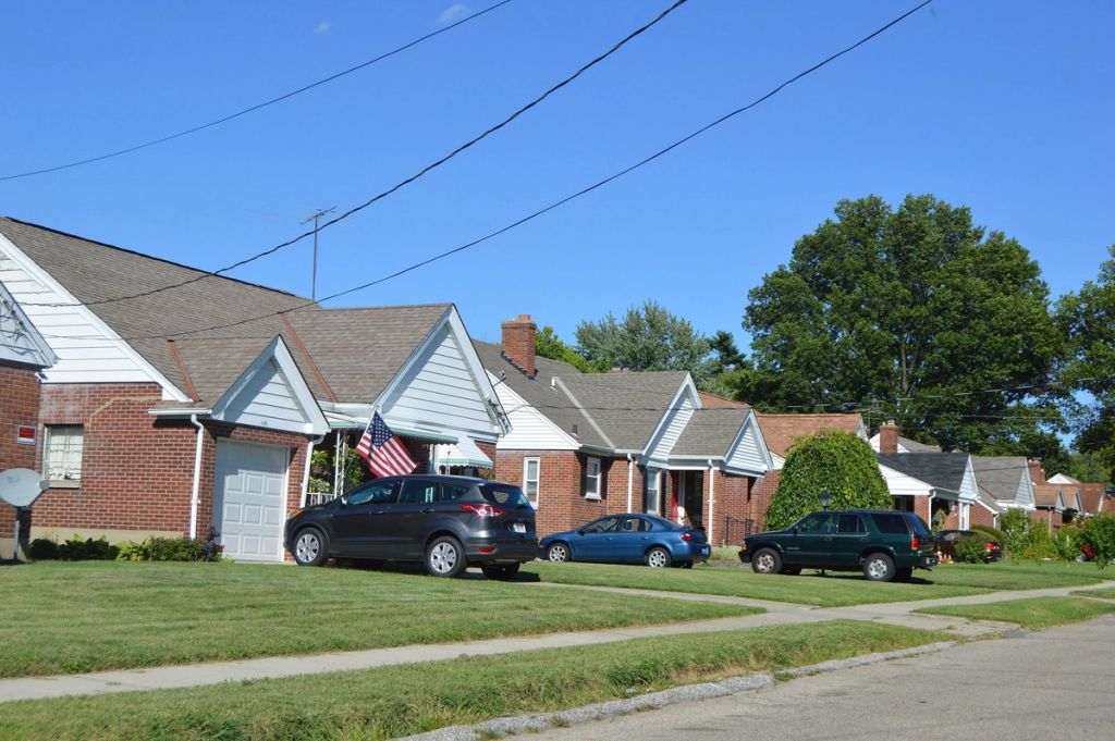 Brick homes on Orchard Lane