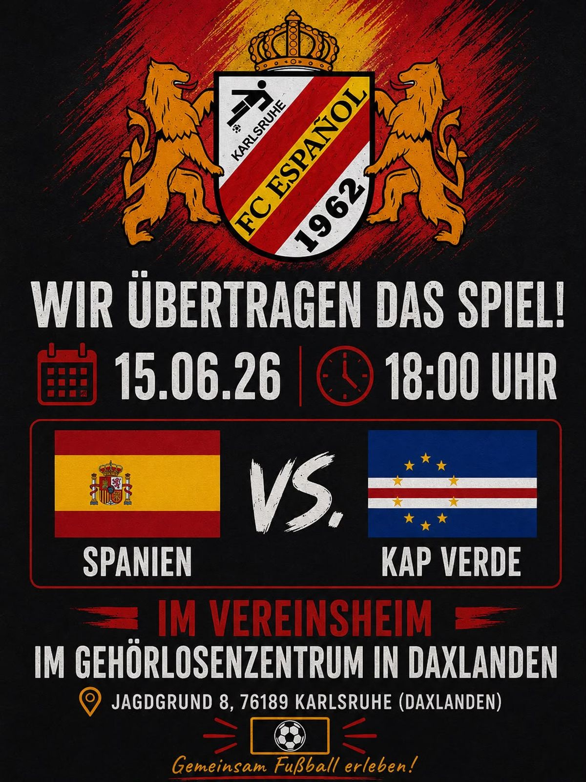 WM Spielübertragung - Spanien vs. Kap Verde