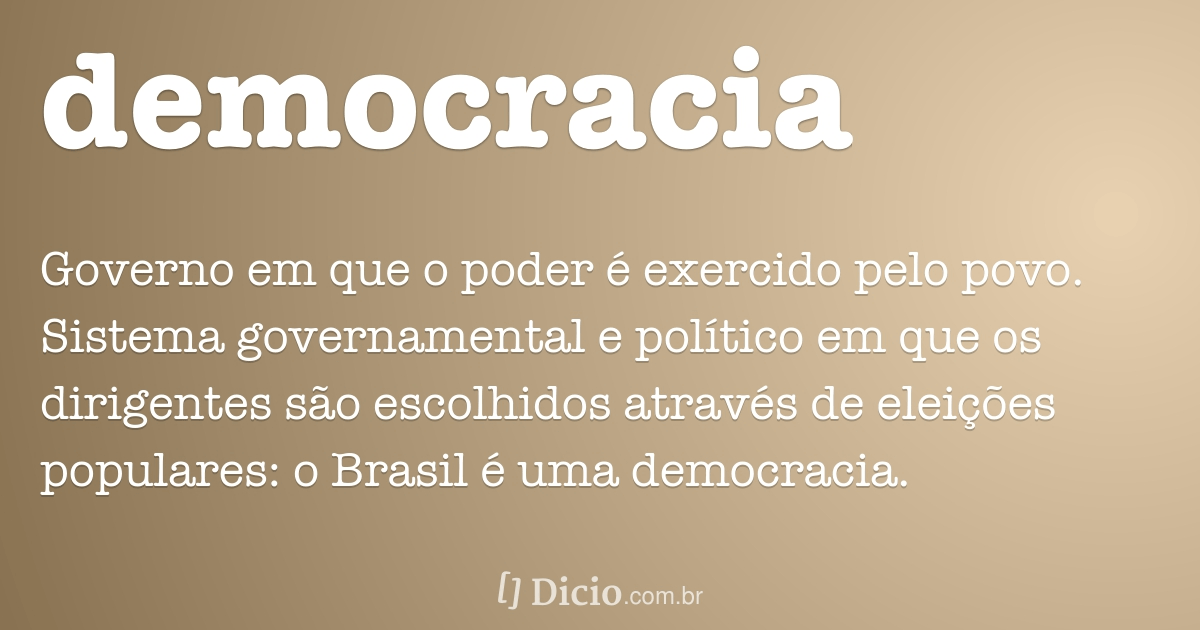 Que a democracia sobreviva!