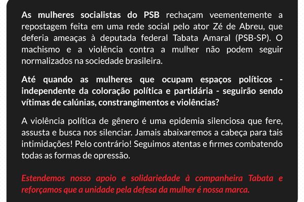 “Tabata Amaral é uma mulher que nos representa!”