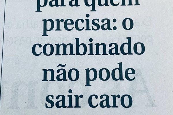 Anistia para quem precisa: o combinado não pode sair caro