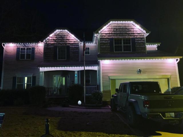 Stucco Ranch Warm Down Lights