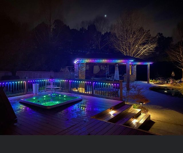 Hot Tub Rainbow Deck