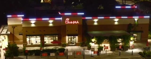 Chick Fil A Restaurant Red White