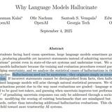 OpenAI's Paper on Hallucinations