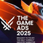 Satirical image branding The Game Awards 2025 as "The Game Ads," reflecting the post's critique of the event as a marketing engine for enforced industry narratives over genuine risk.