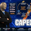 Stonks-style CAPEX meme showing a suited mannequin beside endlessly revised 2026 spending forecasts, a rising orange arrow and the circular flow between hyperscaler investment, AI labs, cloud spending, private valuations and paper profit.