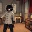A screenshot from a Dead Rising 3 review showing the player character, Nick Ramos, wearing a ridiculous outfit of a kung fu jacket, an afro wig, and aviator sunglasses while holding dynamite. The image highlights the creative freedom and absurdity absent from many modern games.