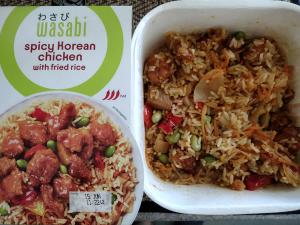 Wasabi Spicy Korean Chicken with Fried Rice
