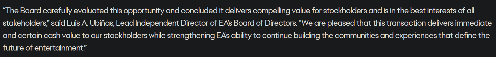 The Problems with EA's $55 Billion Buyout