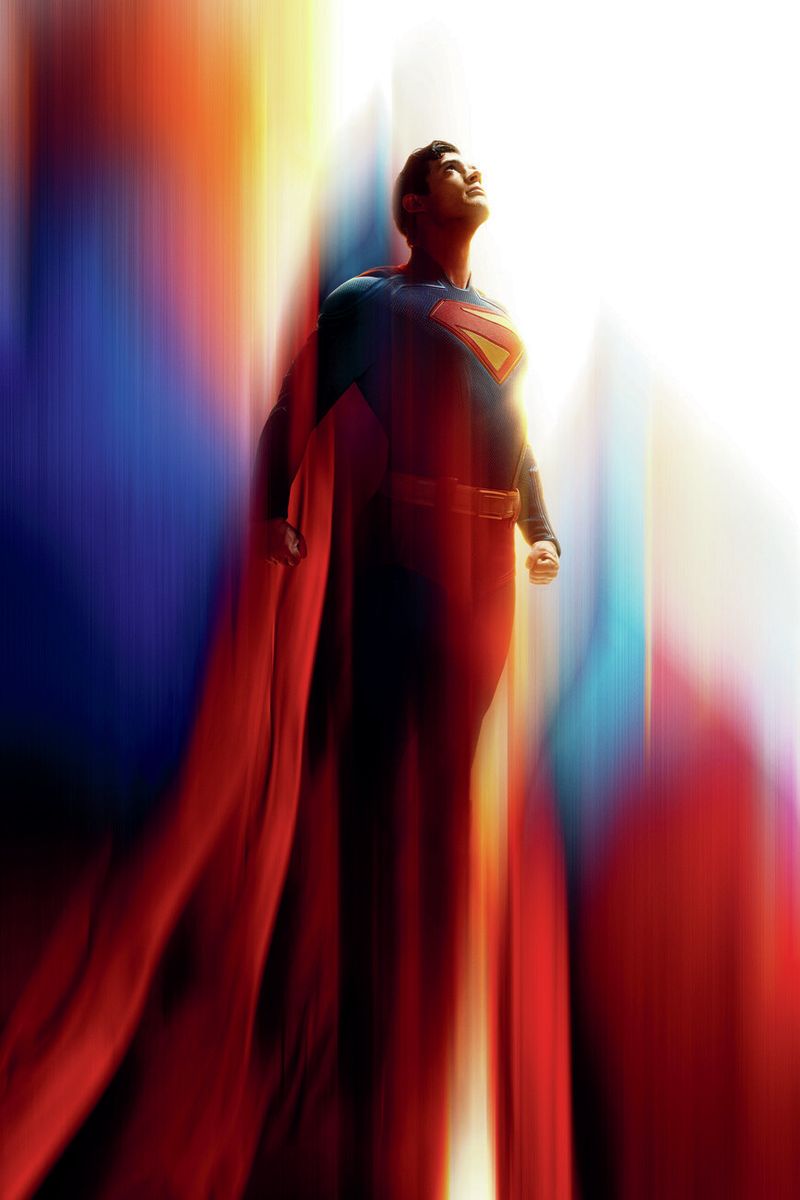 Official poster of James Gunn's 2025's Superman movie from DC.