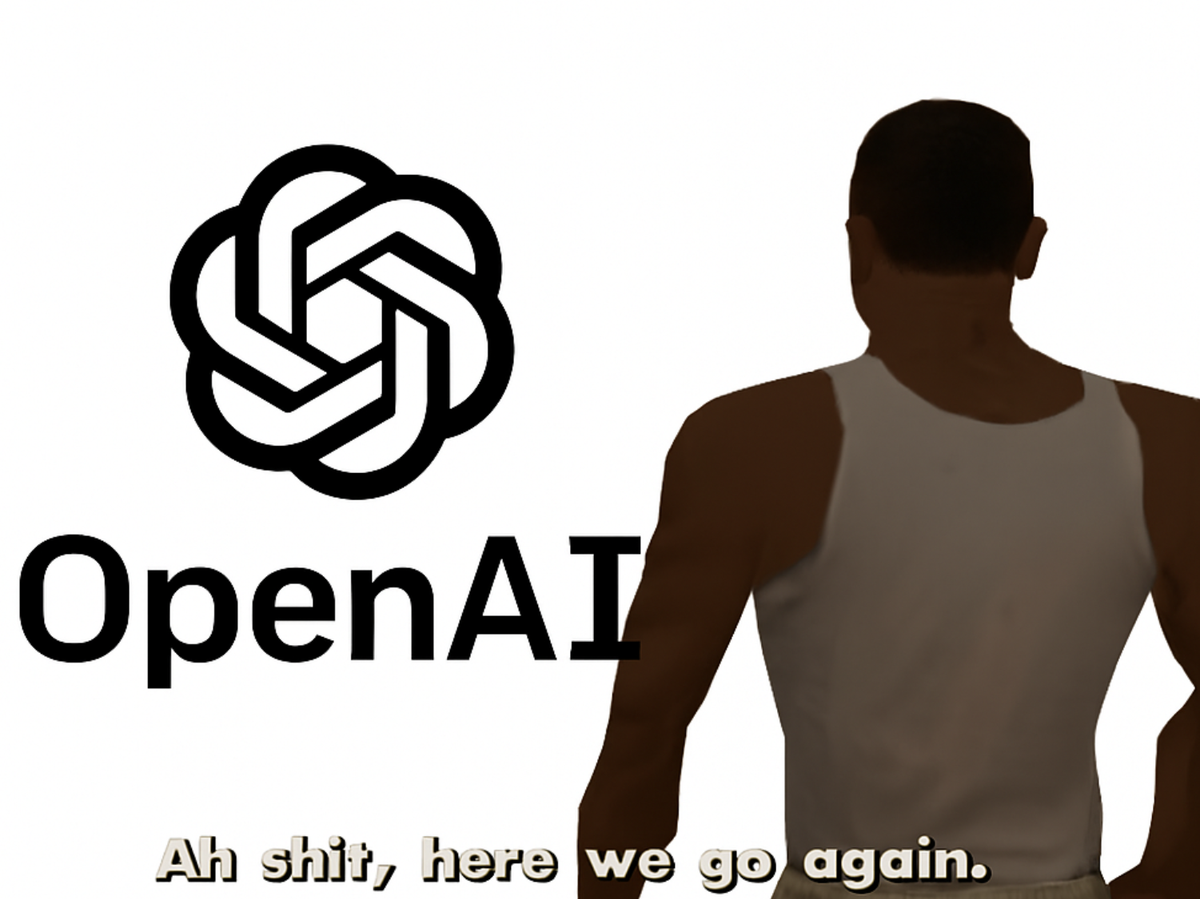CJ meme at OpenAi fiasco.