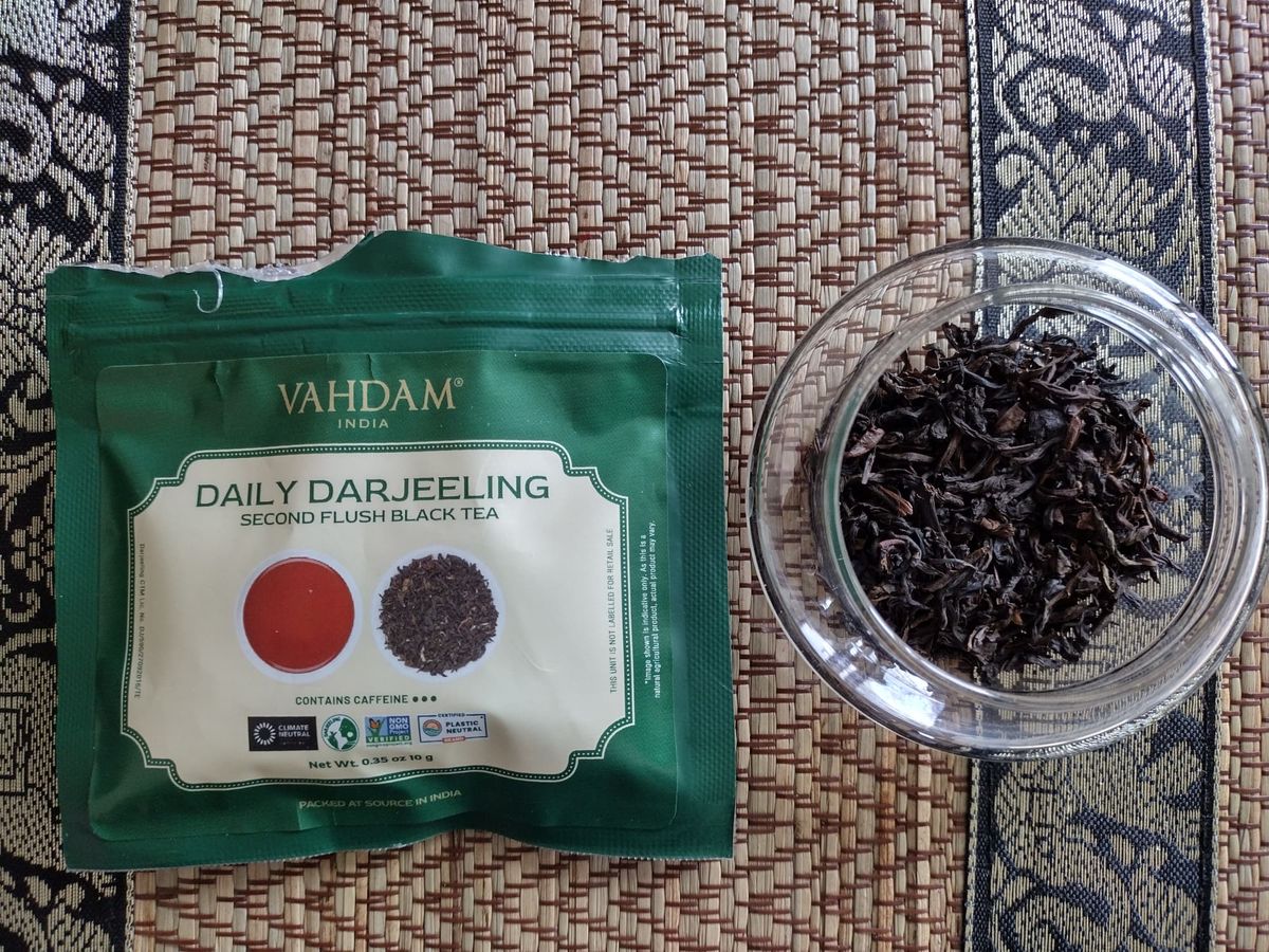 6th day of Vahdam black tea sampler