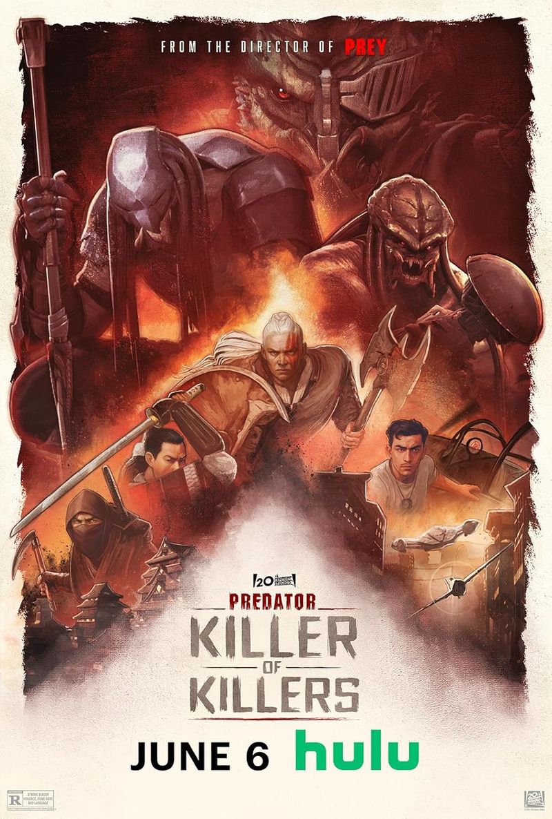 Official movie poster of Predator: Killer of Killers on Hulu.