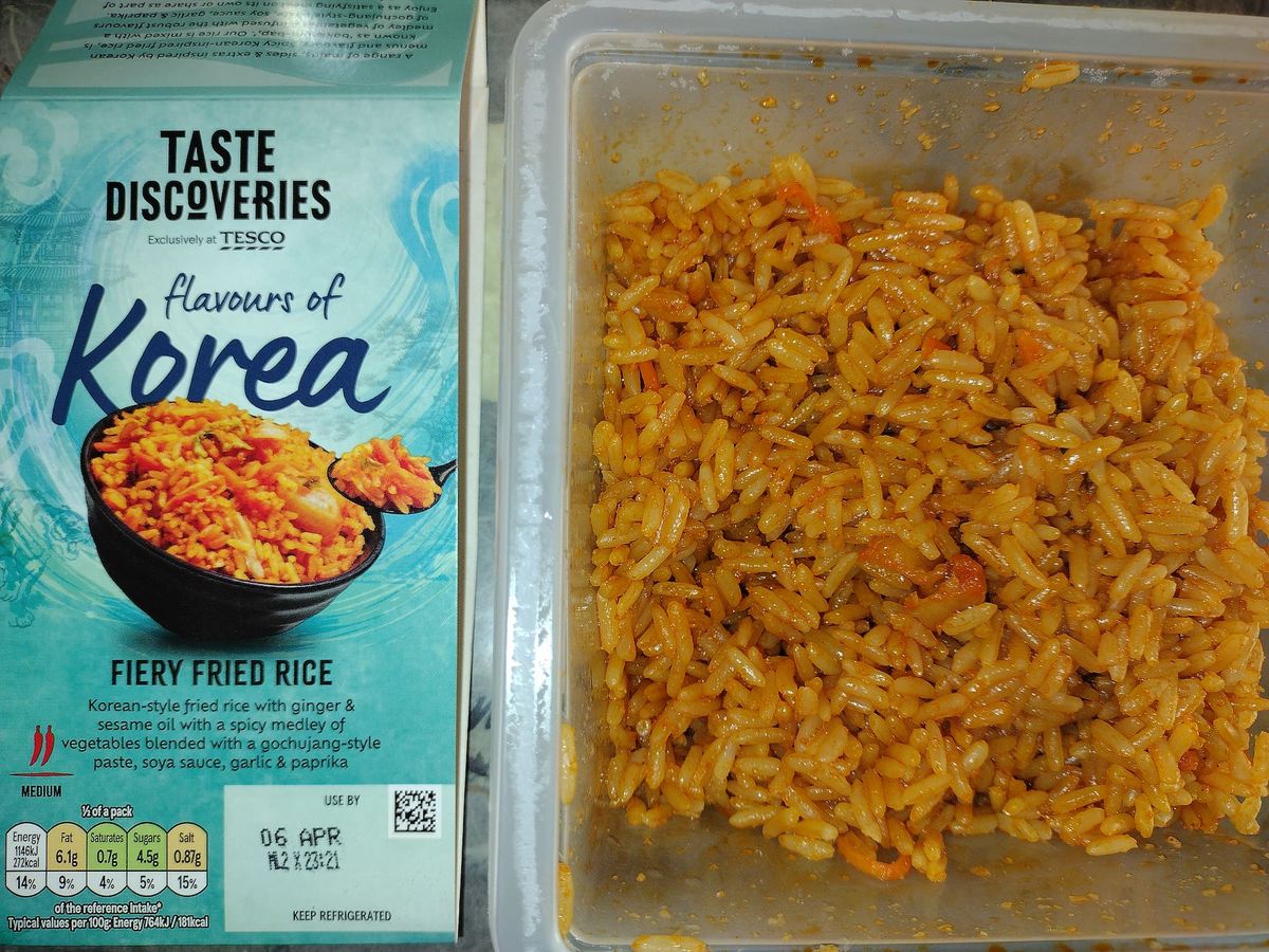 Tesco's Fiery Fried Rice.
