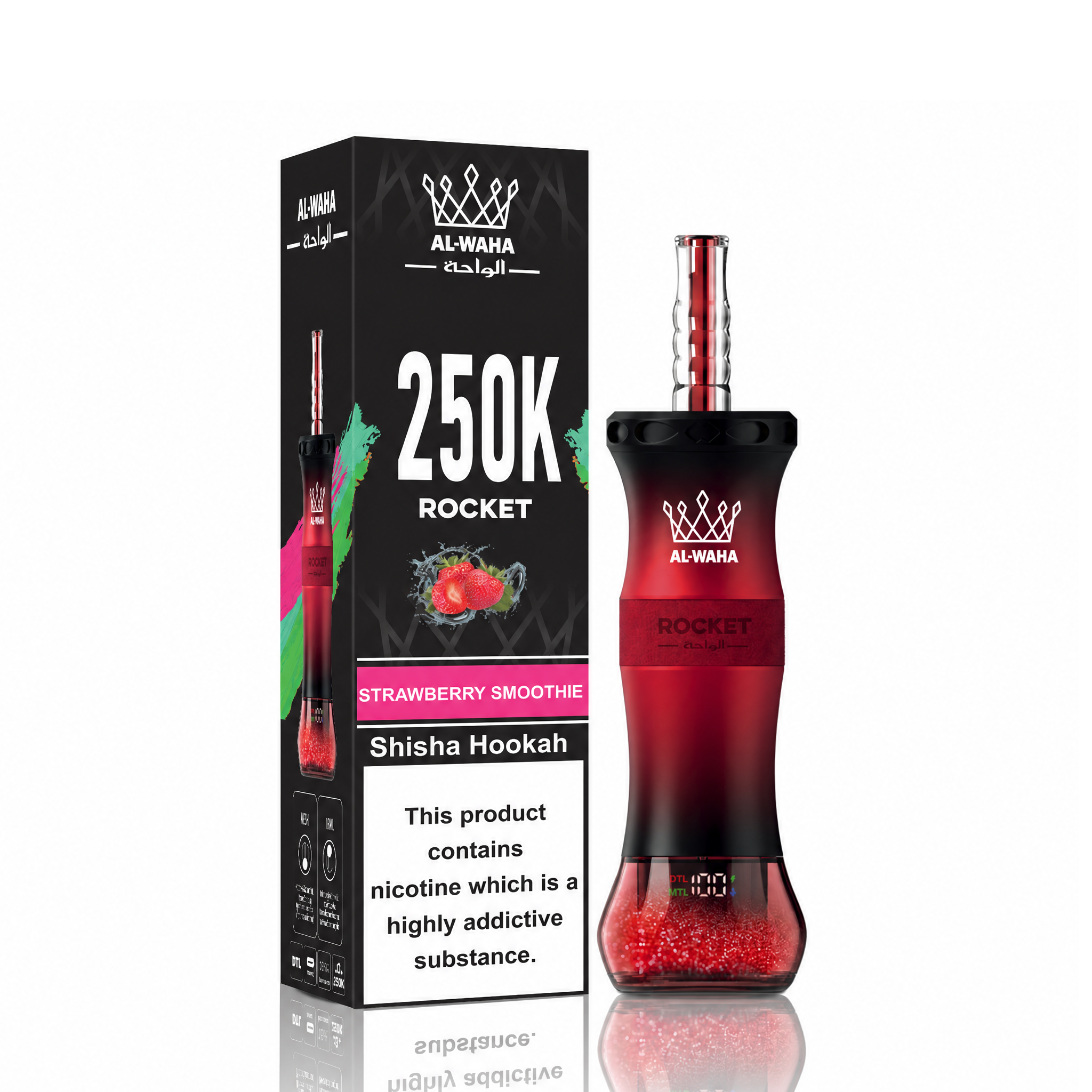 AL-WAHA Rocket 250K Shisha Hookah