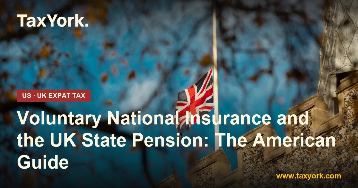 voluntary National Insurance — TaxYork US & UK expat tax specialists