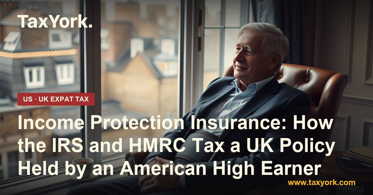 Income protection insurance: senior London professional in a back support resting in a leather armchair by a townhouse window
