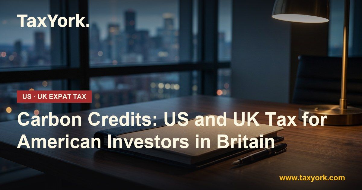carbon credits — TaxYork US & UK expat tax specialists