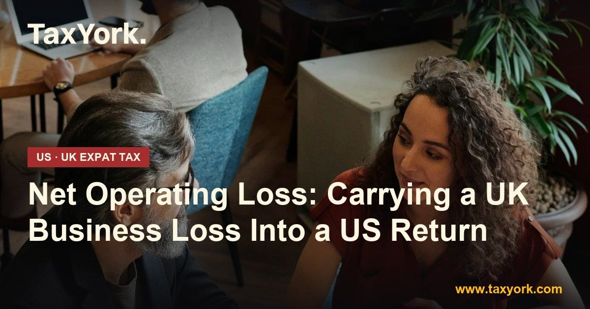 net operating loss — TaxYork US & UK expat tax specialists