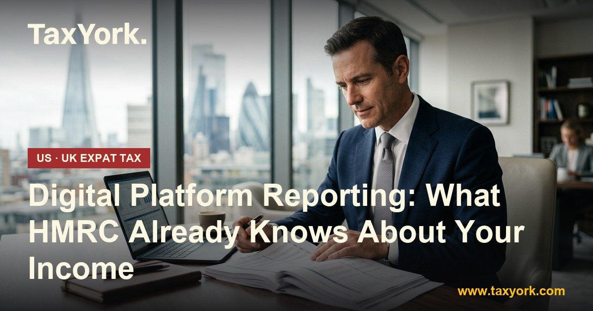 digital platform reporting — TaxYork US & UK expat tax specialists