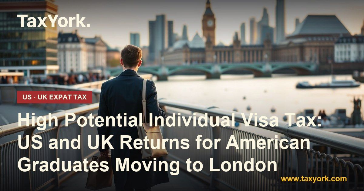 High Potential Individual visa holder, an American graduate, walking across a Thames bridge towards Westminster in London