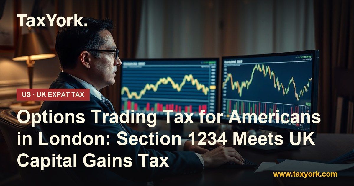 options trading tax — TaxYork US & UK expat tax specialists
