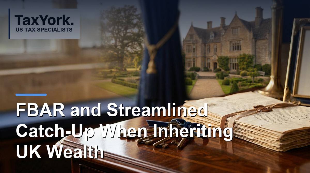FBAR streamlined means inheriting UK wealth