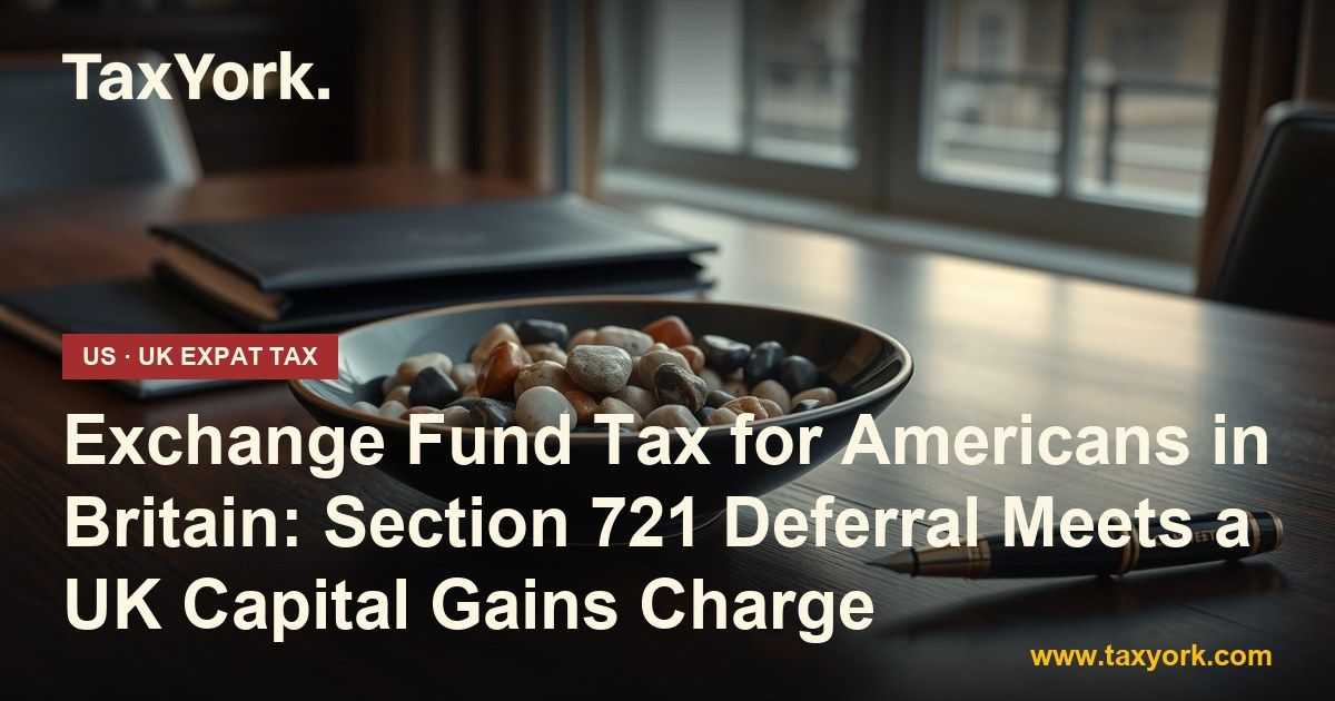 Exchange fund concept: a bowl of mixed polished stones pooled together on a boardroom table beside navy leather folders