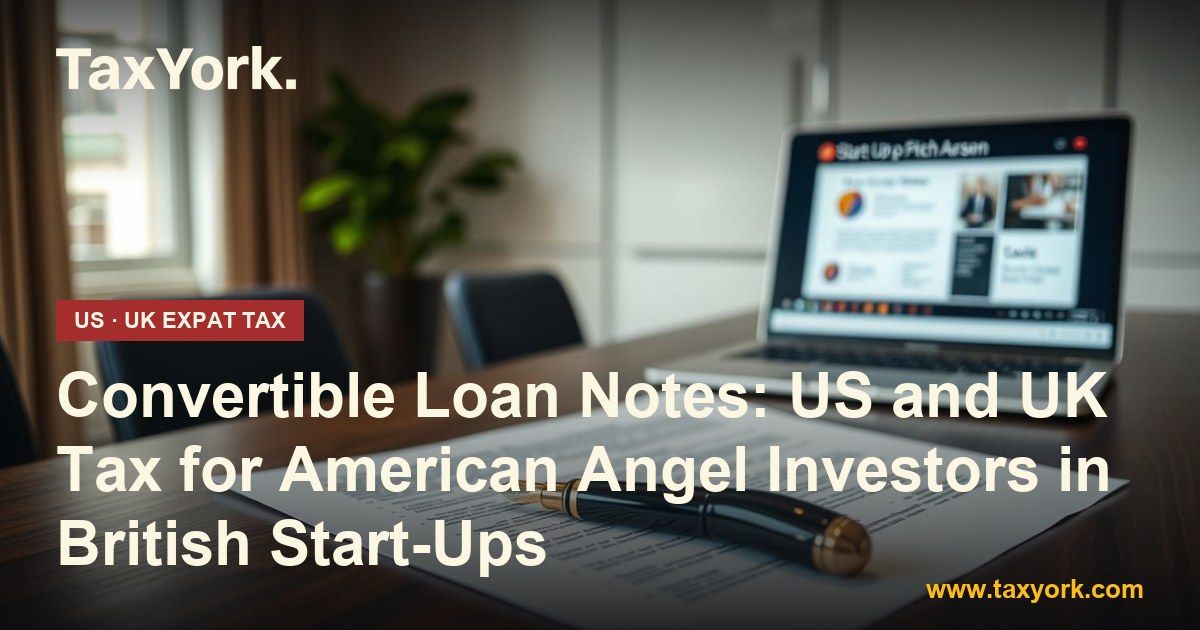 Convertible loan notes agreement and fountain pen on a boardroom table beside a laptop showing a start-up pitch deck