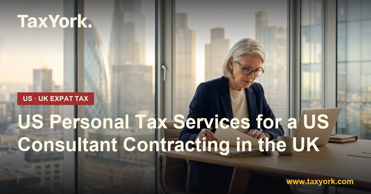 US personal tax services — TaxYork US & UK expat tax specialists
