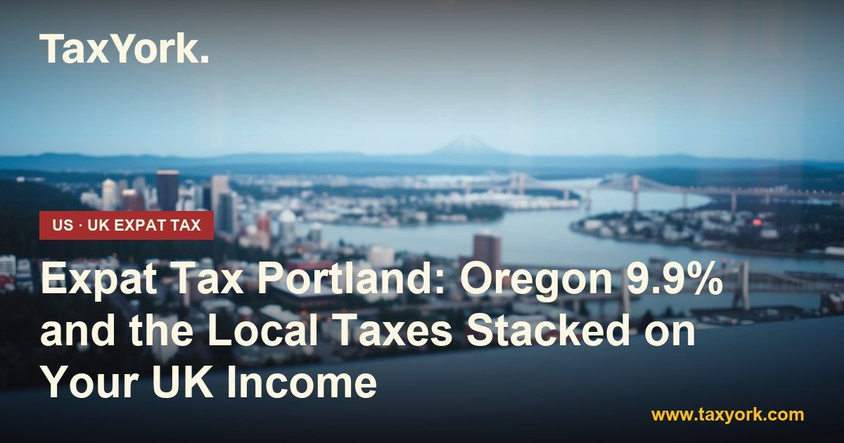 expat tax Portland — TaxYork US & UK expat tax specialists