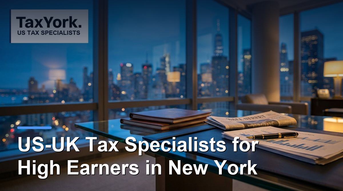 US-UK Tax Specialists New York for High Earners